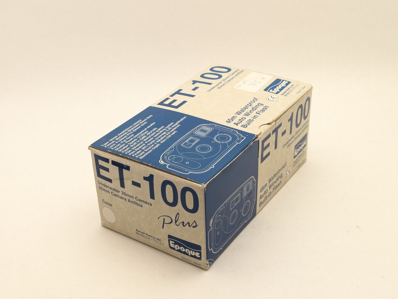 Epoque ET-100 Underwater 35mm Film Camera - 45m Waterproof Auto Winding - Japan