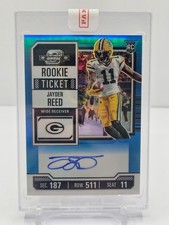 JAYDEN REED 2023 CONTENDERS OPTIC ENCASED ROOKIE TICKET BLUE PRIZM AUTO! #14/99!