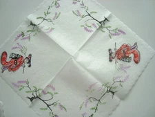 New Hand Painted Japanese Rice Paper Decoupage Napkins lady Wisteria 20-pc Pack