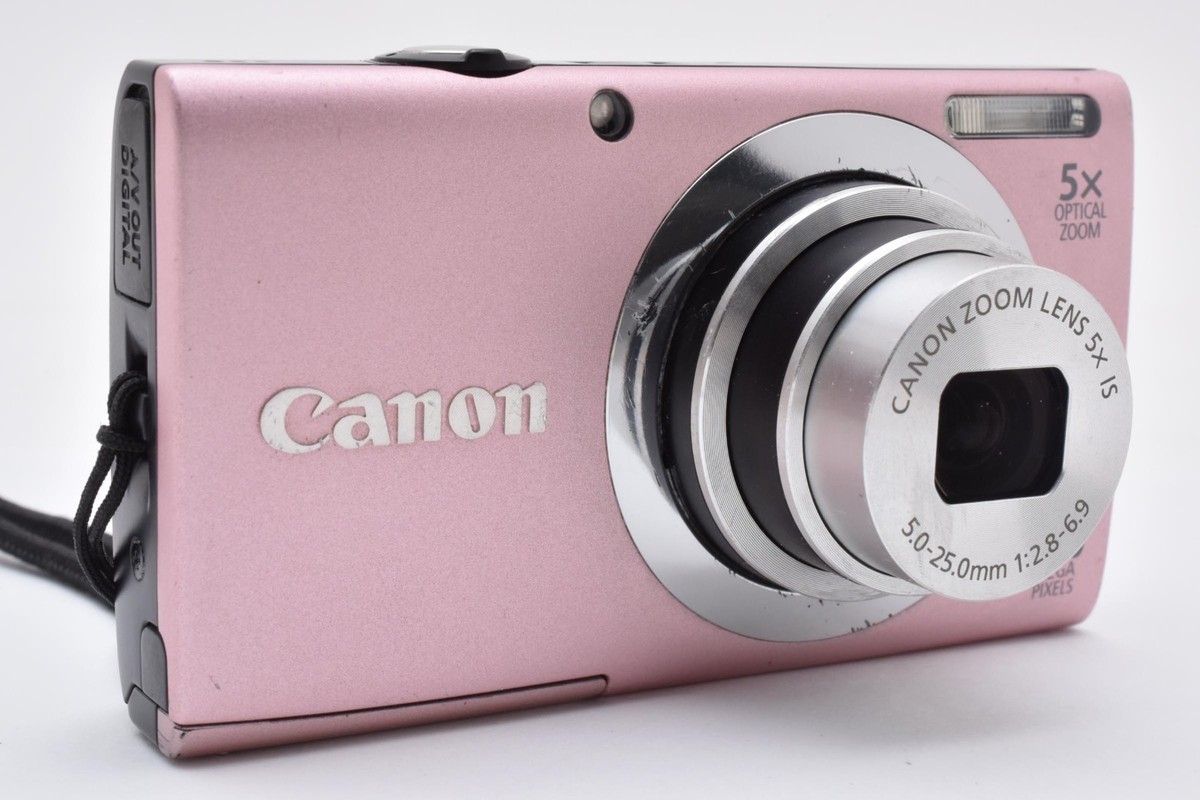 Canon PowerShot A2400 IS Compact Digital Camera pink English