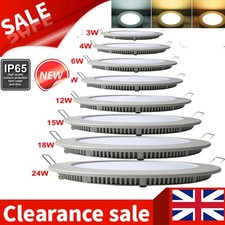 LED Panel Light Ceiling Down Lamp 3/6/9/12/15/18/24W Round Surface Mount Lights