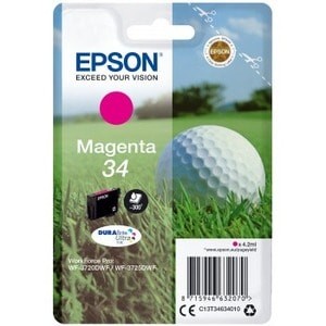 Epson Durabrite Ultra 34 Original Inkjet Ink Cartridge Magenta 1 / Pack 300 Page - Image 4