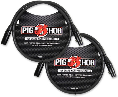 PHM3 8Mm Tour Grade Mic Cable, XLR 3Ft - 2-Pack