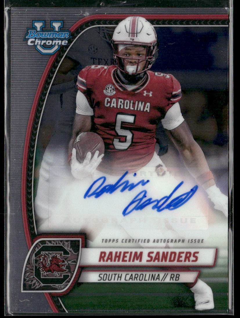 2024 Bowman University Chrome #PA-RSA Raheim Sanders Prospect Autographs