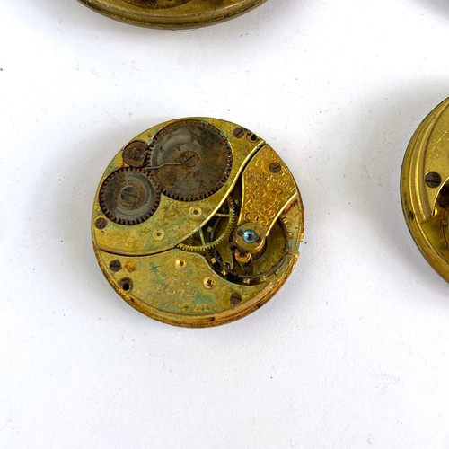 Antique Pocket Watch Movement Lot Illinois Standard Elgin Waltham Parts Repair - Picture 10 of 17