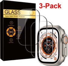 3-Pack Tempered Glass Screen Protector For NEW Apple Watch Ultra 3 49mm 2025