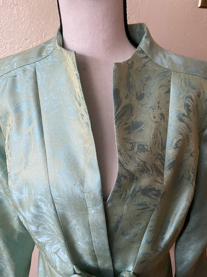 Sherrie Bloom & Peter Noviello CHETTA Conjunto Floral Talla 14 Seda Foto 3 de 4