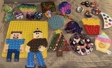 Large Lot 26 Pop-it Fidget Spinners Rare Roblox Squid Games Among Us Kids Toys