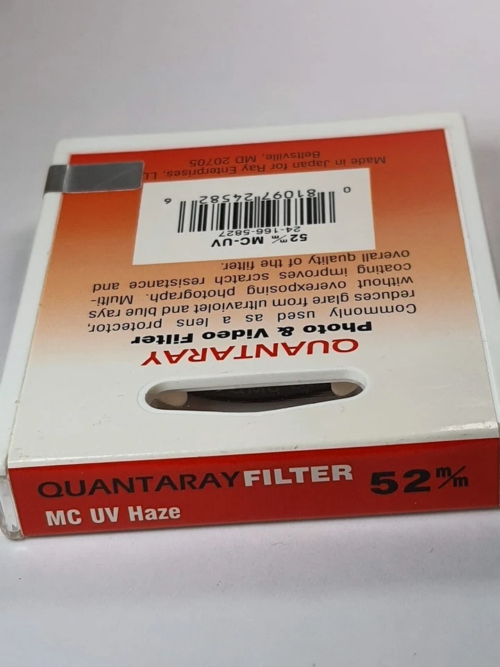 52mm Multi Coated UV Lens Protection Safety Glass Filter E52 E-52 QMC Quantaray - Image 4 of 4