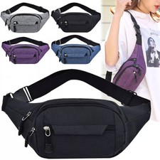 Unisex Waist Bum Bag Women Men Fanny Pack Holiday Travel Money Belt Pouch Wallet