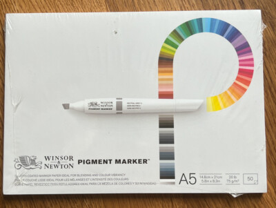 Winsor & Newton Pigment Marker Paper Pad - A5 Size - 50 Sheets - 75g