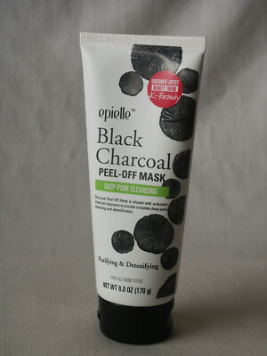 Epielle Black Charcoal Peel-Off Mask Deep Pore 6oz Purifying & Detoxifying New
