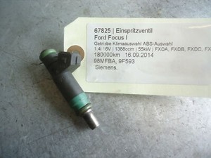 Einspritzventil Ford Focus I 98MFBA 1.4i 16V 55kW FXDA. FXDB. FXDC. FXDD 67825