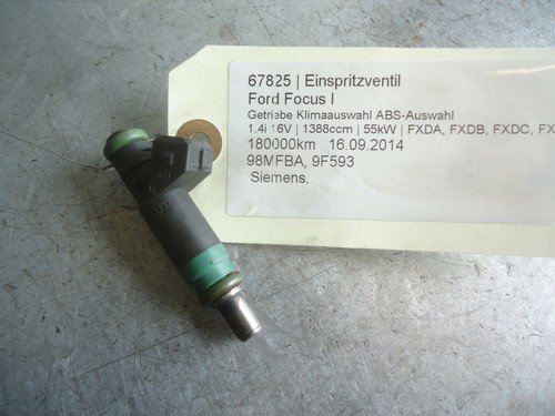 Einspritzventil Ford Focus I 98MFBA 1.4i 16V 55kW FXDA. FXDB. FXDC. FXDD 67825