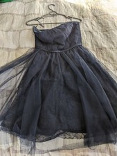White by Vera Wang bridesmaid dress, sleeveless, tulle, navy blue, size 2