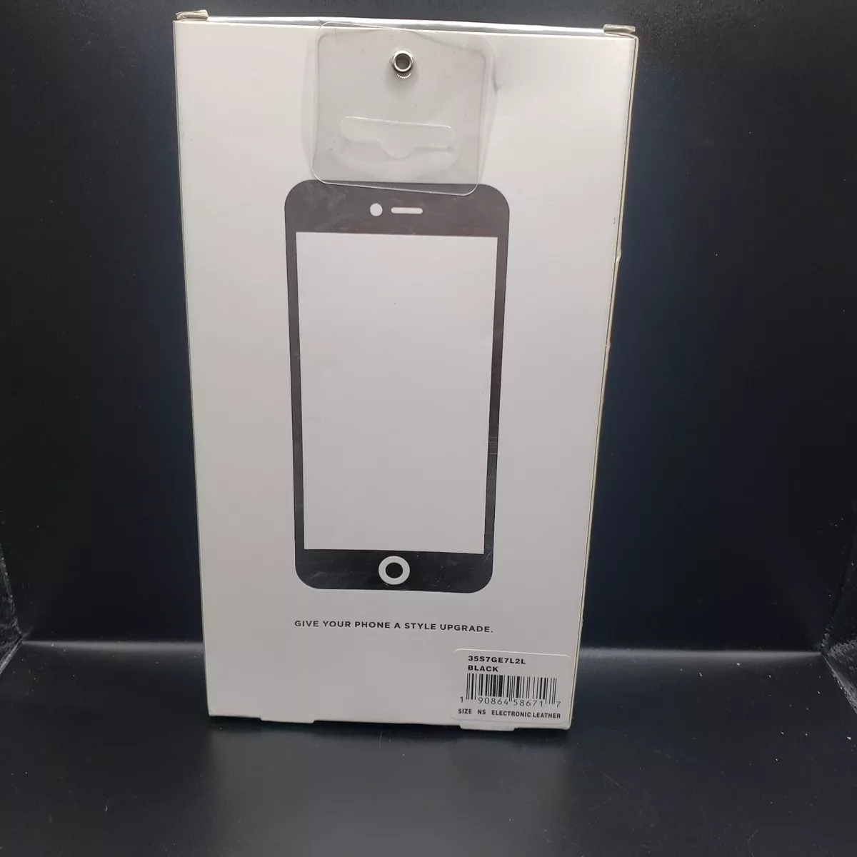 Michael Kors IPhone 6 Plus 6s Plus Black Snap On Case Wallet 2 Card Pockets NEW