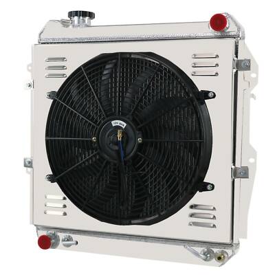 4-Core Radiator + Shroud Fan For 1988-1995 Toyota Pickup 4Runner SR5 DLX 3.0L V6