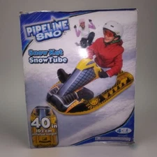 Aqua Leisure Pipeline Sno Snow Kat Snowtube Snow Tube Yellow 40 inch N/Open box