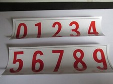 1/6th scale WW 11 GERMAN 1/6TH SCALE TANK/VEHICLE INSIGNIA NUMBERS X 2 SETS (AA)