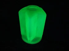 Depression Green Art Deco Glass Lamp LIght Shade Globe