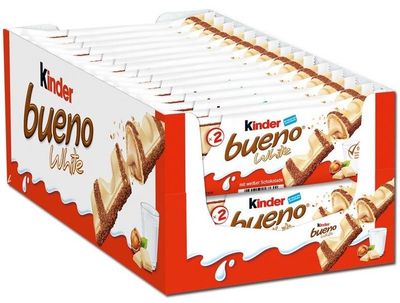 Ferrero Kinder Bueno White Weiße Schokolade Schokoriegel 30 Stück