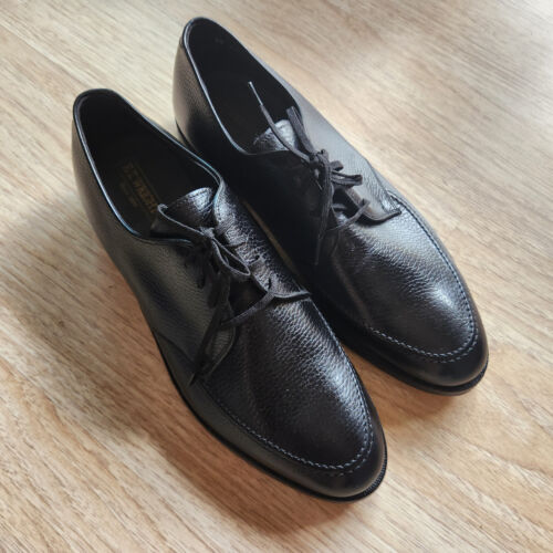 NWoB E.T. Wright Black Pebbled Leather Derby Oxford Dress Shoes Lace-Up Men US10