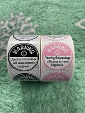 NEW Zonan &ldquo;Warning! Opening This Package Will Cause Extreme Happiness&rdquo; Stickers