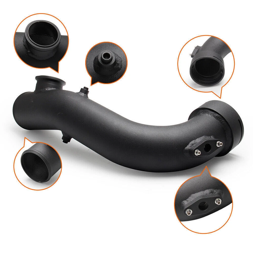 For BMW N54 E88 E90 E92 135i 335i Intake Turbo Charge Pipe Kit w/Tial & 50mm Bov - Bild 4 von 4