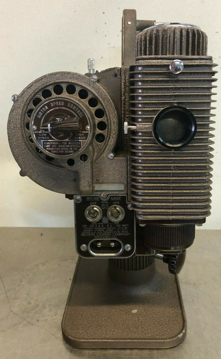 Projecteur De Film 8mm Revere Model 85 USA - Fonctionne En 110V - Vintage