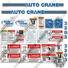 Fits Auto Crane 3203PRX Decal Kit Crane Truck Replacement Stickers 