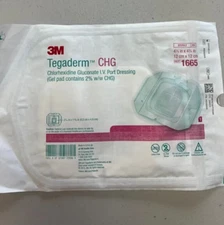3M TEGADERM CHG 1665 Lot of 10 Dressings Sealed