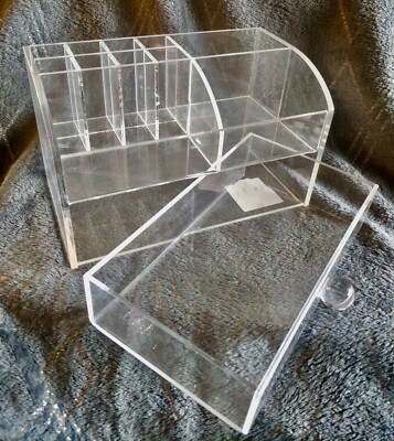 Transparente Acryl Schmuck-/Kosmetikbox mit Schublade - NEU