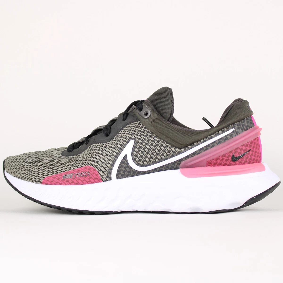 Nike React Miler 3 Men s Road Running Lace Up Shoes Brown