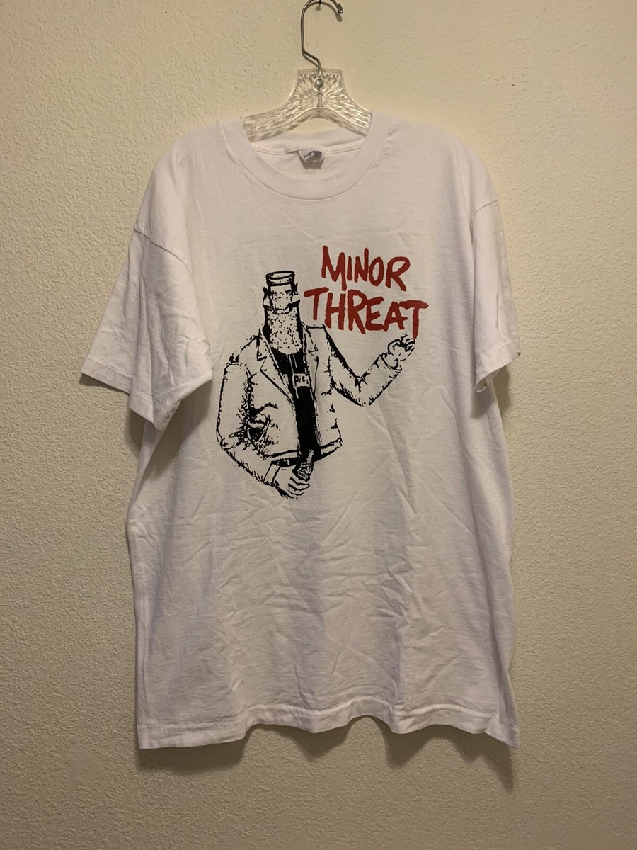 Vintage Minor Threat Shirt Single Stitch Punk Band Tee Size Vintage Minor Threat Shirt Single Stitch Punk Band Tee Size