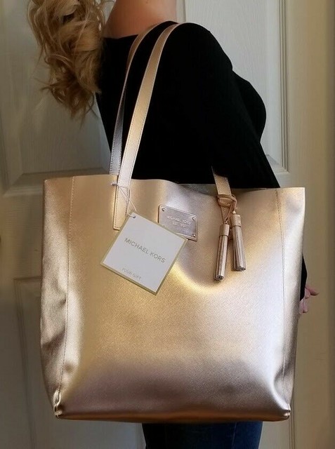 michael kors gold tote