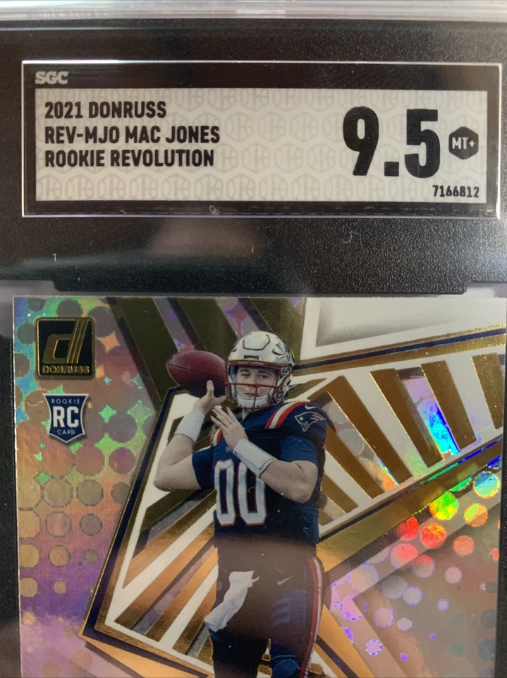 2021 Donruss MAC JONES Rookie Revolution Insert #REV-MJO RC SGC 9.5 MT ROY? - Image 3 of 3