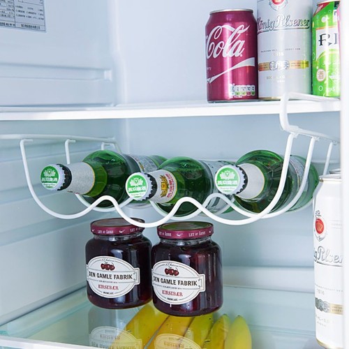 Refrigerator Kitchen Storage Rack Cabinet Hanging Shelf Can Beer Bottle Holder - Picture 4 of 7