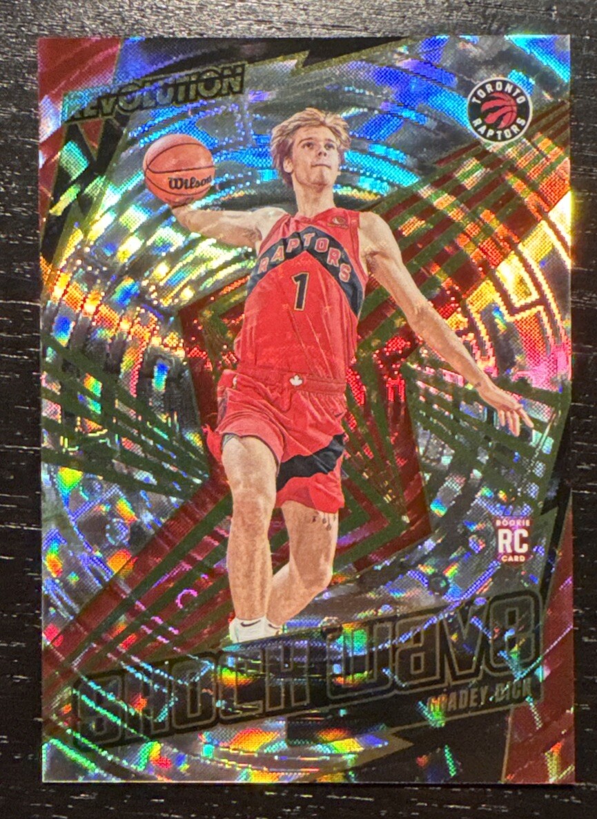 2023-24 Revolution Basketball Gradey Dick Rookie Shockwave Fractal SP Raptors