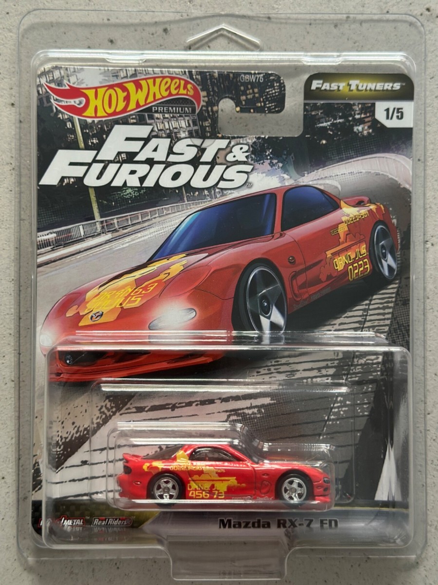 Hot Wheels Premium Mazda RX-7 FD Red Fast & Furious GBW75 No
