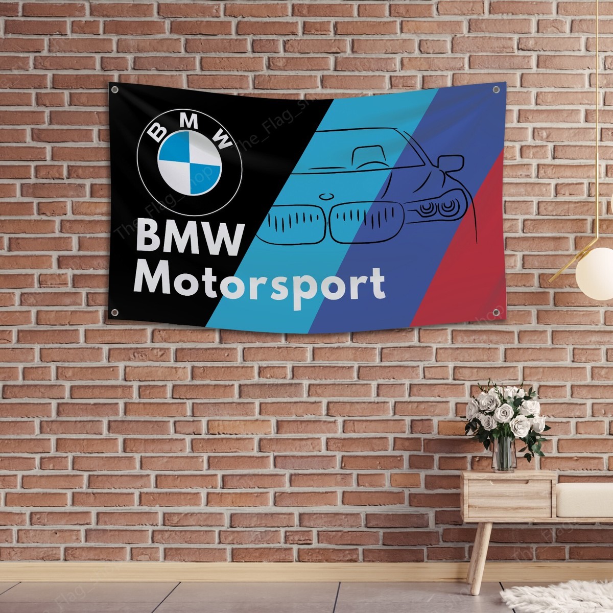 BMW Flag Banner3x5ft Vertical M Power Wall Decor Garage Man Cave Flag - Foto 12