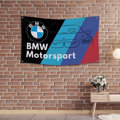 BMW Flag Banner3x5ft Vertical M Power Wall Decor Garage Man Cave Flag - Foto 10