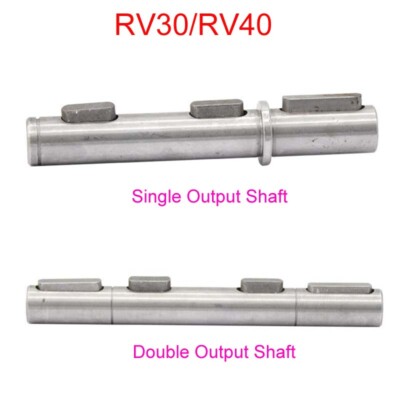 RV30/RV40 Turbo Worm Gear Speed Reducer Keyed Single / Double Output Shaft Axis