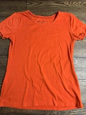 Rebecca Malone Women’s Short Sleeve T-Shirt Lot (2) Size Small Orange & Olive