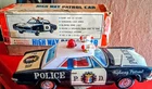 Vintage Bandai Tin Litho High Way Patrol Police Car - Battery Operated w/...