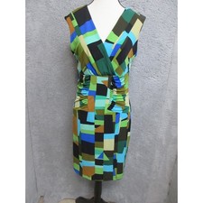 Calvin Klein Dress Women M Green Corpcore Academia Office Siren Professional