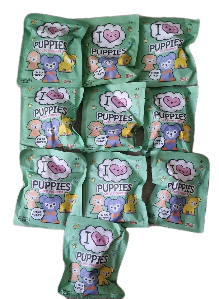 BATTLE SYSTEMS I Love Puppies Figurine Blind Bag - Brand New & Sealed X 10