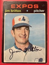 1971 Topps Jim Britton High Number Series #699 Vintage Baseball Montreal Expos