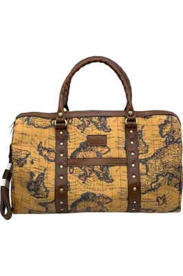 Patricia Nash Coated Canvas Milano Weekender European Map