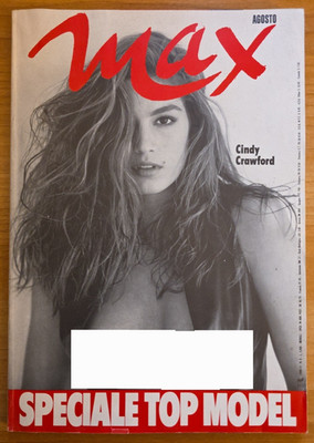 Cindy Crawford Max Italia Magazine Agosto 1989 poster wallpaper, Monica Bellucci