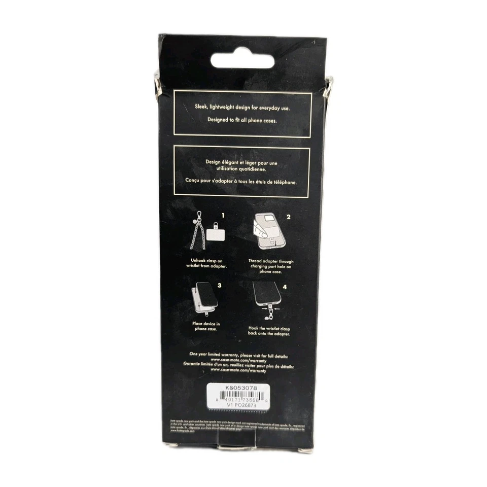 Muñequera Kate Spade New York con dije para teléfono "alto brillo" - se adapta a todas las fundas de teléfono Foto 2 de 3